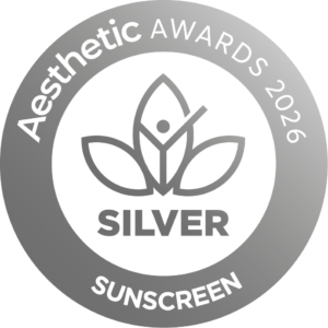 Aesthetic-Awards-2026_Silver_-Sunscreen_Face-Fluid-Tinted-SPF50-300x300